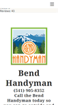 Mobile Screenshot of handymaninbend.com