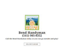 Tablet Screenshot of handymaninbend.com